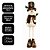 Boneco de Neve Decorativo Natalino Retrátil Pelúcia Prime 55 a 90cm com Cartola Xadrez - Magizi - Imagem 3
