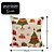 Capa de Almofada Natalina Gobelin Pinheiros e Presentes 45x45cm com Zíper - Magizi - Imagem 4