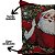 Capa de Almofada Natalina Gobelin Papai Noel e Guirlanda 45x45cm com Zíper - Magizi - Imagem 3