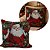 Almofada Natalina Gobelin Papai Noel e Guirlanda 45x45cm com Enchimento - Magizi - Imagem 4