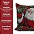 Almofada Natalina Gobelin Papai Noel e Guirlanda 45x45cm com Enchimento - Magizi - Imagem 7