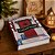 Livro Fake Natalino Decorativo Caixa Multiuso Christmas Grande 32x22cm com Fechamento Magnético - Imagem 2