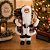 Papai Noel Decorativo Natalino Rústico Xadrez com Saco de Presentes 35cm - Imagem 3