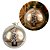 Bola de Natal Luxo Champanhe 12cm  Pinheiro Dourado, Missangas e Lantejoulas Decorativa - Imagem 6