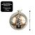 Bola de Natal Luxo Champanhe 12cm  Pinheiro Dourado, Missangas e Lantejoulas Decorativa - Imagem 5