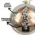 Bola de Natal Luxo Champanhe 12cm  Pinheiro Dourado, Missangas e Lantejoulas Decorativa - Imagem 3