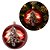 Bola de Natal Luxo Vermelha 12cm  Pinheiro Dourado, Missangas e Lantejoulas Decorativa - Imagem 6