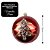 Bola de Natal Luxo Vermelha 12cm  Pinheiro Dourado, Missangas e Lantejoulas Decorativa - Imagem 5
