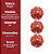 Kit 3 Bolas de Natal Vermelhas 8cm Glitter Luxo com Pérolas Brancas Decorativas - Magizi - Imagem 7