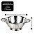 Escorredor de Massas e Macarrão Aço Inox Premium 23cm com Alças Laterais - Tuut - Imagem 7