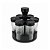 Jogo Porta Condimentos Giratório 6 Potes de Vidro Diamond 85ml com Base - Belovidro - Imagem 8