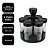 Jogo Porta Condimentos Giratório 6 Potes de Vidro Diamond 85ml com Base - Belovidro - Imagem 4