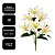 Buquê Permanente de Lírios Brancos 3D Silicone Premium 7 Flores 60cm - Imagem 5
