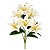 Buquê Permanente de Lírios Brancos 3D Silicone Premium 7 Flores 60cm - Imagem 6
