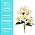 Buquê Permanente de Lírios Brancos 3D Silicone Premium 7 Flores 60cm - Imagem 9