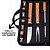 Kit Churrasco 9 Peças Aço Inox com Cabo de Madeira e Maleta com Zíper Prime - Imagem 6