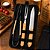 Kit Churrasco 3 Peças Aço Inox Cabo de Madeira com Maleta Pasta, Alça e Zíper - Imagem 3