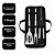 Kit Churrasco 3 Peças Aço Inox Premium com Maleta, Alça e Zíper - Mundial Casa - Imagem 4