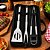 Kit Churrasco 3 Peças Aço Inox Premium com Maleta, Alça e Zíper - Mundial Casa - Imagem 2