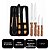 Kit 7 Peças Facas Tramontina Dynamic + Utensílios para Churrasco Aço Inox Cabo Madeira - Imagem 7