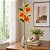 Haste Lírio Permanente 3D Silicone Laranja 100cm com 3 Flores e 1 Botão - Imagem 3