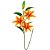 Haste Lírio Permanente 3D Silicone Laranja 100cm com 3 Flores e 1 Botão - Imagem 6