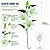 Haste Lírio Permanente 3D Silicone Branco 100cm com 3 Flores e 1 Botão - Imagem 3