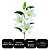Haste Lírio Permanente 3D Silicone Branco 100cm com 3 Flores e 1 Botão - Imagem 5