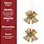 Kit 2 Mini Sinos Duplos Natalinos Dourados com Glitter, Laço e Placa Merry Christmas 7cm - Imagem 6