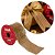 Fita Aramada Decorativa Champanhe Gold Listrada 6,3cm x 9,14m para Laços e Natal - Imagem 1