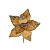 Flor Bico de Papagaio Natalina Veludo Luxo Ouro Velho 30cm Borda Glitter e Lantejoulas Dourado - Imagem 6