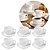 Jogo 6 Xícaras de Café com Pires Cerâmica Grace Collection Off White 90ml – 12 Peças - Imagem 1