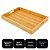 Bandeja Retangular de Bambu Grande Kazan Nature 40x28,5cm com Alças Laterais - Imagem 4