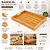 Bandeja Retangular de Bambu Grande Kazan Nature 40x28,5cm com Alças Laterais - Imagem 2
