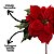 Kit 4 Flores Bico de Papagaio Natalina Veludo Vermelho 25cm com Folhagens Verdes Luxo - Imagem 7