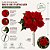 Flor Bico de Papagaio Natalina Veludo Vermelho 25cm com Folhagens Verdes Luxo - Imagem 3