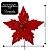 Kit 4 Flores Bico de Papagaio Natalina Gigante Veludo Vermelho 49cm com Glitter Luxo - Imagem 6