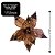 Flor Bico de Papagaio Natalina Veludo Marrom Luxo 30cm com Lantejoulas - Imagem 4