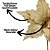Flor Bico de Papagaio Natalina Dourada Full Glitter Quadriculada Prime 30cm - Imagem 3