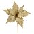 Flor Bico de Papagaio Natalina Dourada Full Glitter Quadriculada Prime 30cm - Imagem 6