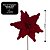Kit 3 Flores Bico de Papagaio Natalina Pick Veludo Vermelho Luxo 30cm - Magizi - Imagem 4