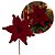 Flor Bico de Papagaio Natalina Pick Veludo Vermelho Luxo 30cm - Magizi - Imagem 1