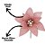Flor Bico de Papagaio Natalina Veludo Rosê Gold 20cm com Glitter Dourado Luxo - Imagem 5