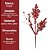 Galho Natalino Decorativo Folhagens e Berries Vermelho com Glitter 74cm - Imagem 7