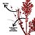 Galho Natalino Decorativo Folhagens e Berries Vermelho com Glitter 74cm - Imagem 3