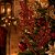 Galho Natalino Decorativo Folhagens e Berries Vermelho com Glitter 74cm - Imagem 2