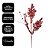 Galho Natalino Decorativo Folhagens e Berries Vermelho com Glitter 74cm - Imagem 6