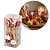 Kit 50 Palitos de Aperitivo Bambu 12cm Coração Love Vermelho e Branco - Tuut - Imagem 1