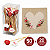 Kit 50 Palitos de Aperitivo Bambu Coração Love + 20 Guardanapos Decorados Folha Dupla - Imagem 1