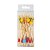 Kit 50 Palitos de Aperitivo Bambu Flowers Longo 12cm com Flores Coloridas - Imagem 9